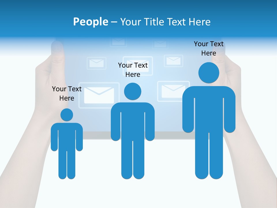 Touchscreen Input Computer PowerPoint Template