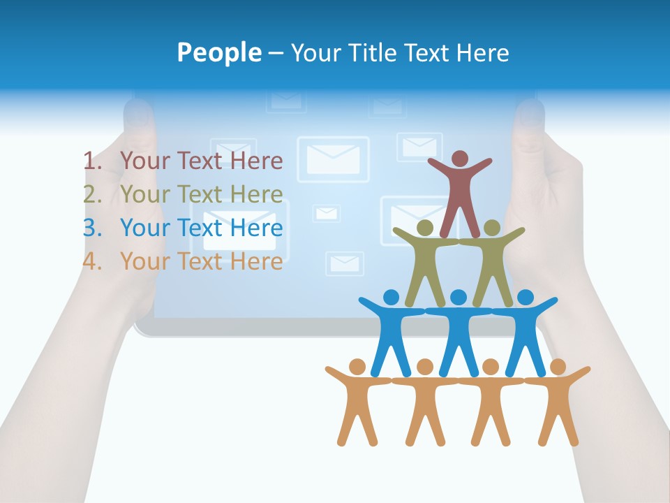 Touchscreen Input Computer PowerPoint Template