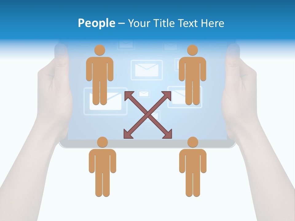 Touchscreen Input Computer PowerPoint Template