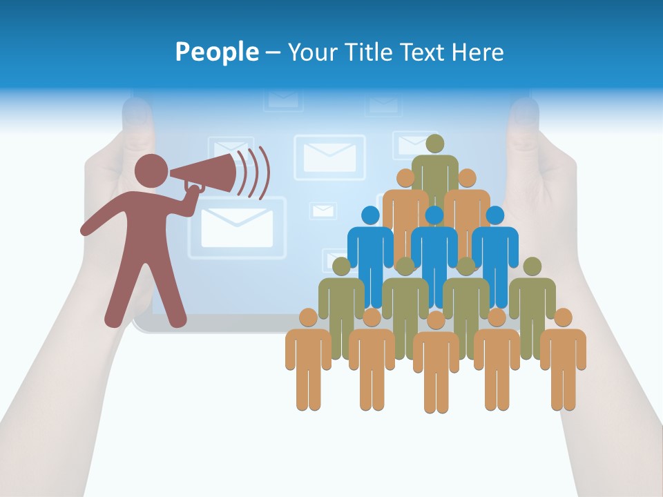 Touchscreen Input Computer PowerPoint Template