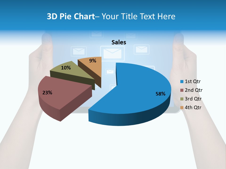 Touchscreen Input Computer PowerPoint Template