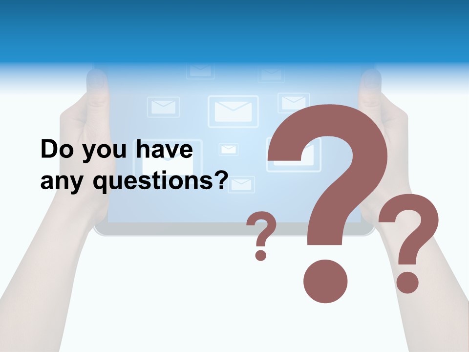 Touchscreen Input Computer PowerPoint Template