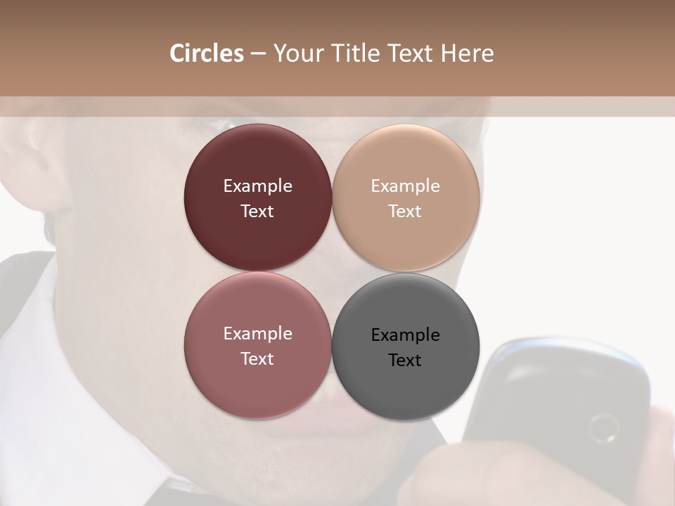 Face Caucasian Yell PowerPoint Template