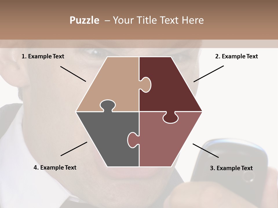 Face Caucasian Yell PowerPoint Template