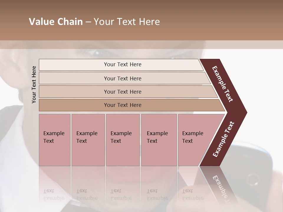 Face Caucasian Yell PowerPoint Template