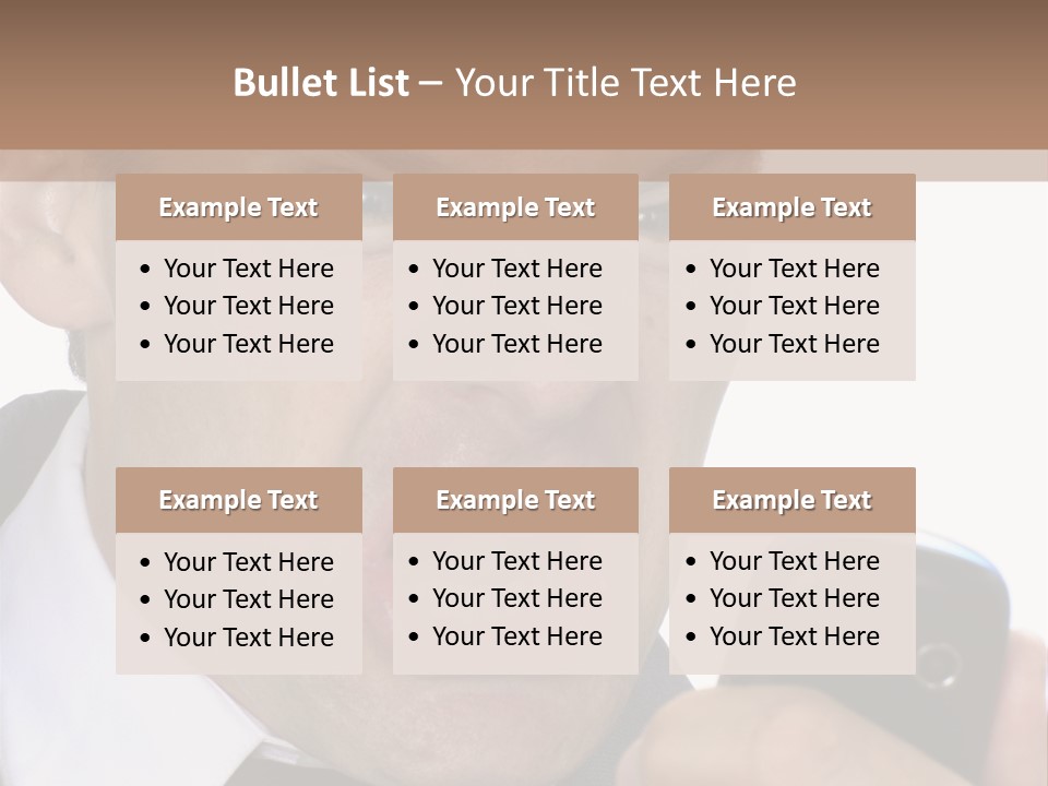 Face Caucasian Yell PowerPoint Template