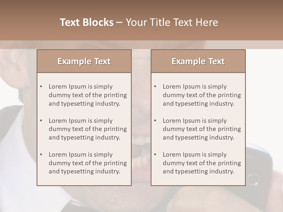 Face Caucasian Yell PowerPoint Template