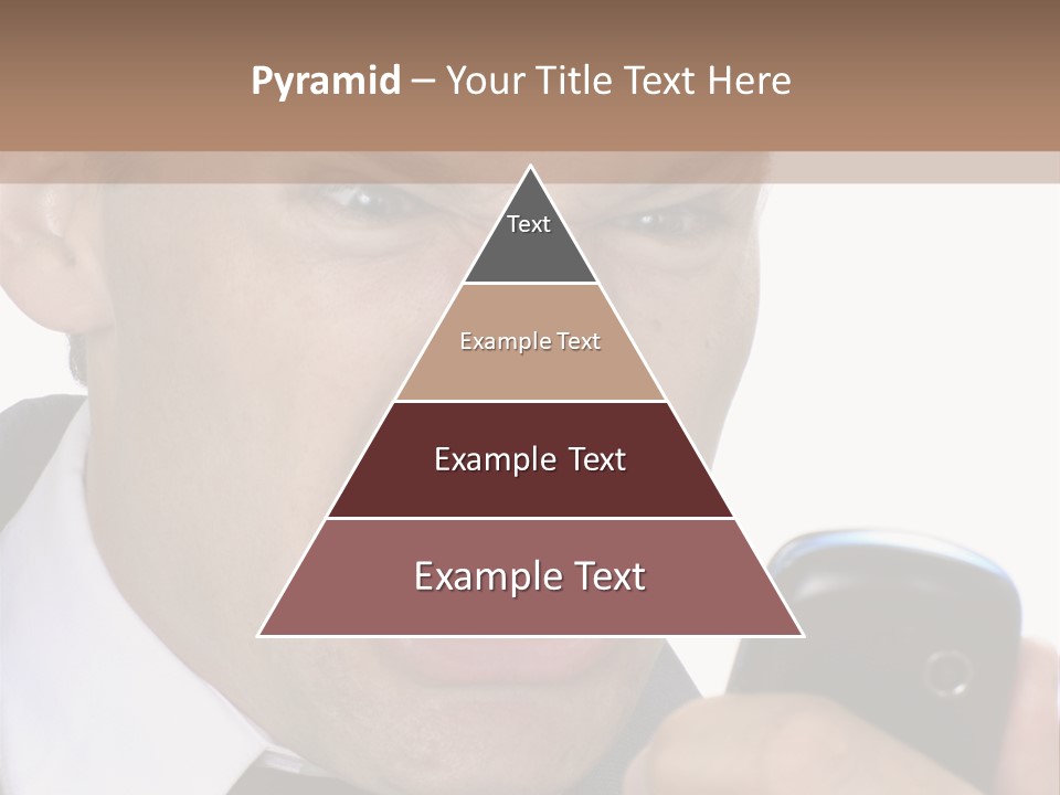 Face Caucasian Yell PowerPoint Template