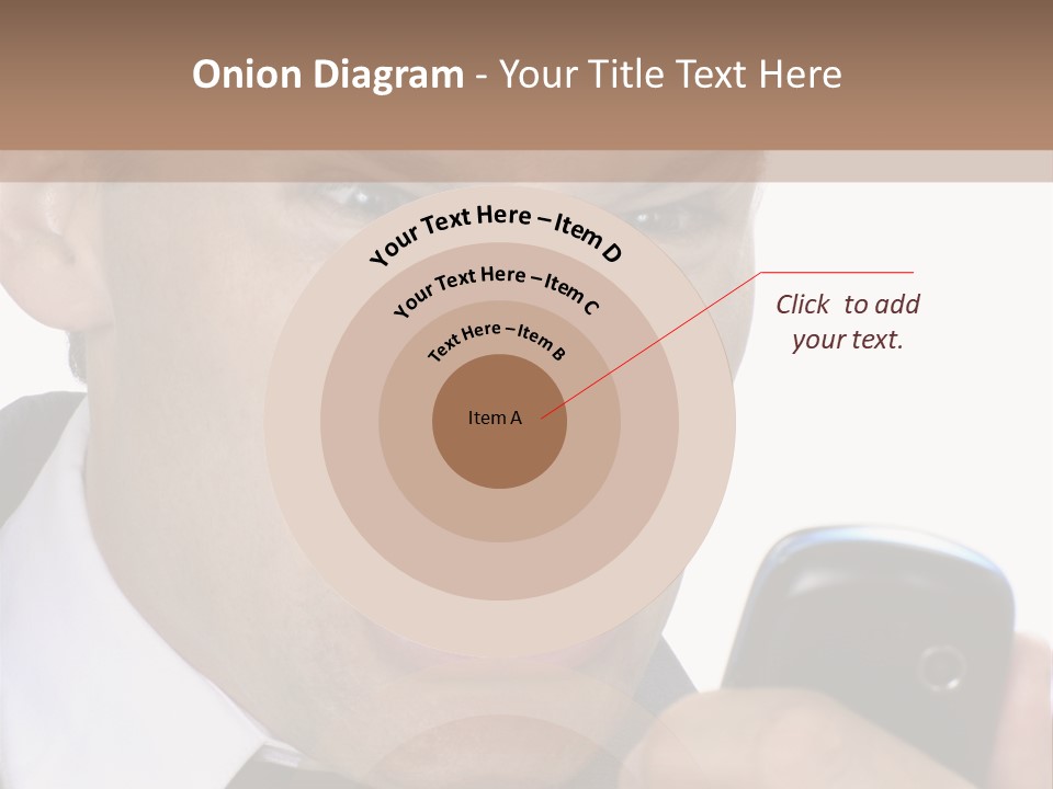 Face Caucasian Yell PowerPoint Template