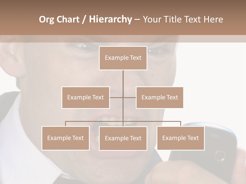 Face Caucasian Yell PowerPoint Template