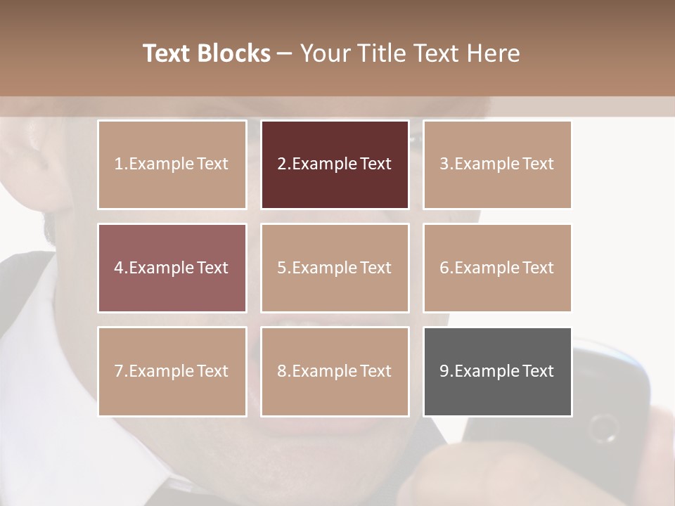 Face Caucasian Yell PowerPoint Template