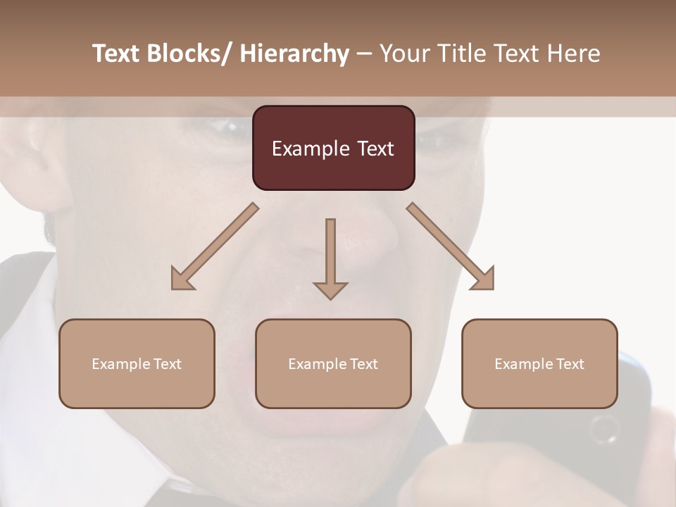 Face Caucasian Yell PowerPoint Template