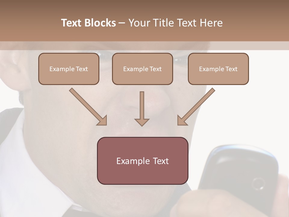 Face Caucasian Yell PowerPoint Template