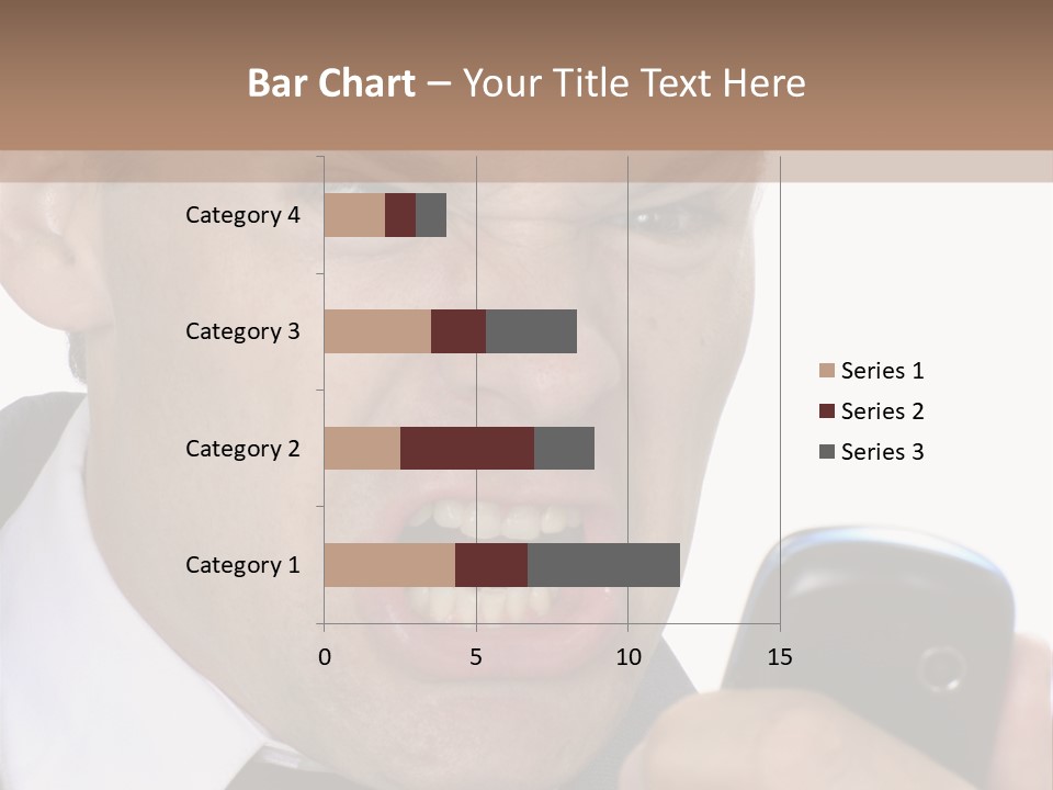 Face Caucasian Yell PowerPoint Template