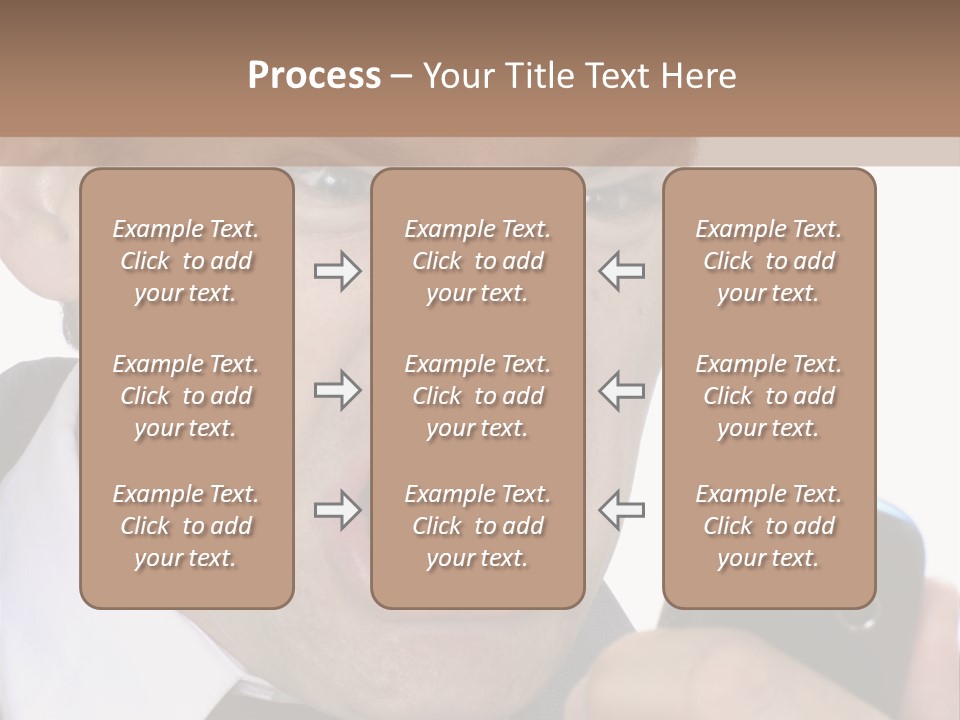 Face Caucasian Yell PowerPoint Template