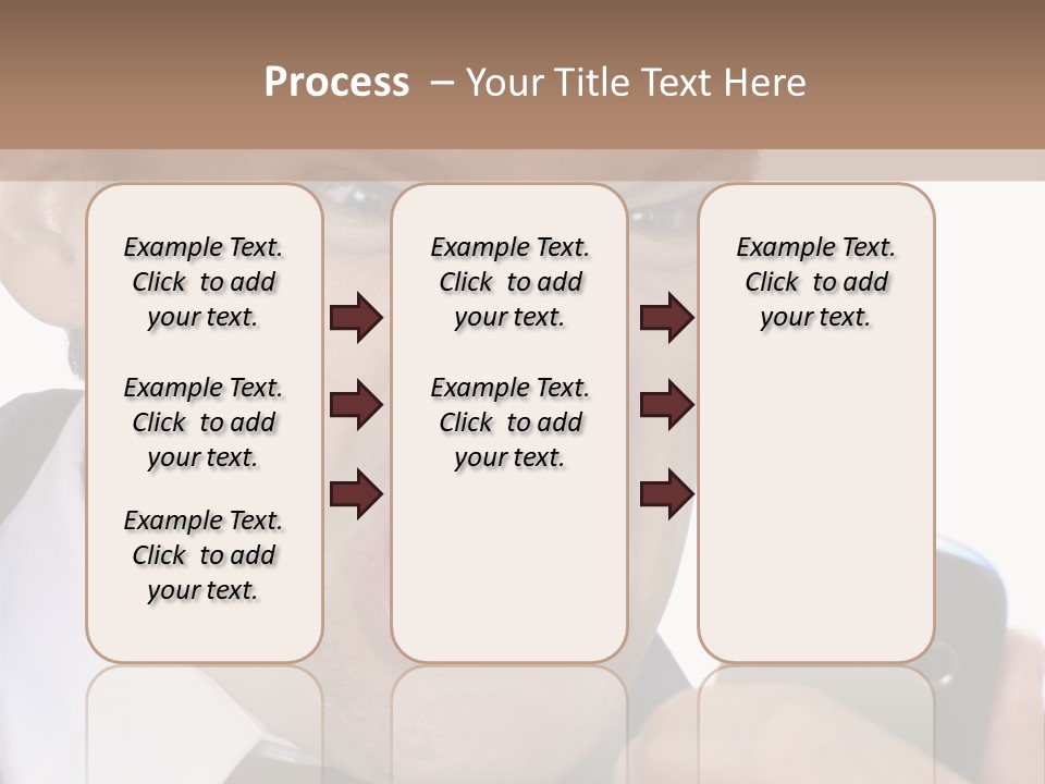 Face Caucasian Yell PowerPoint Template