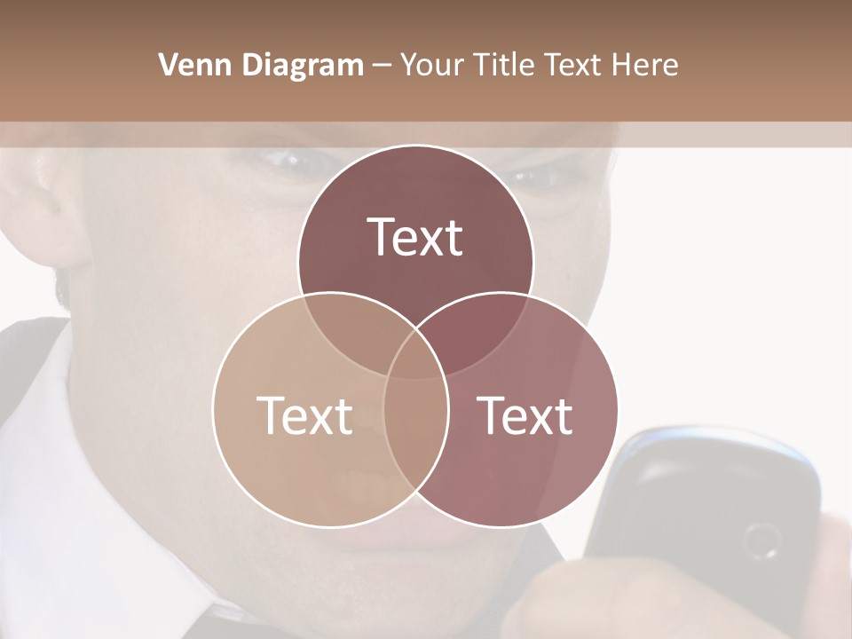 Face Caucasian Yell PowerPoint Template