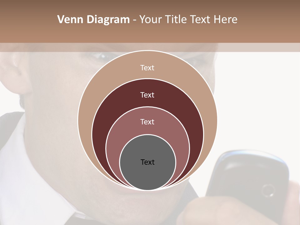 Face Caucasian Yell PowerPoint Template