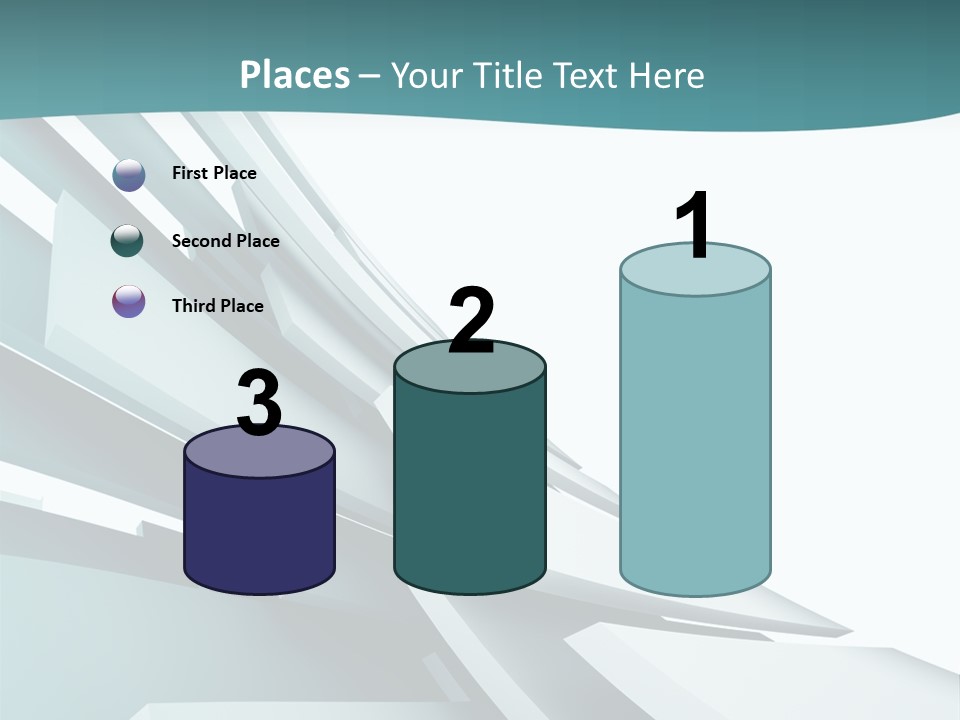 A Blue And White Abstract Powerpoint Presentation PowerPoint Template