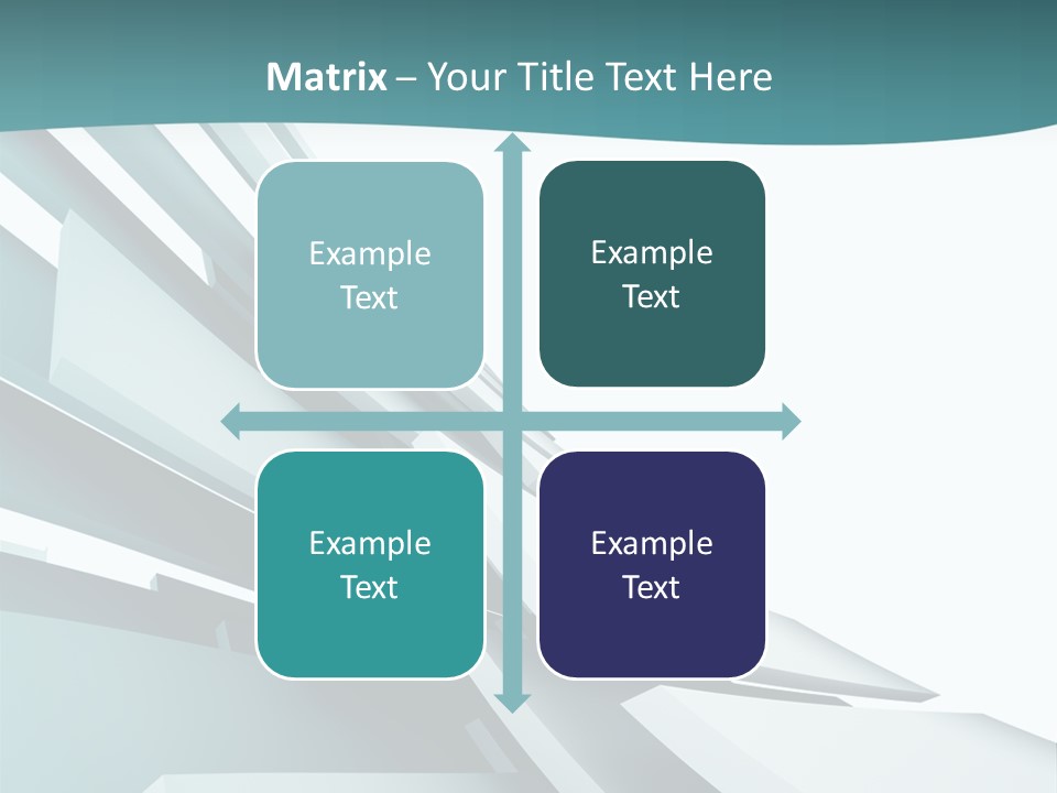 A Blue And White Abstract Powerpoint Presentation PowerPoint Template