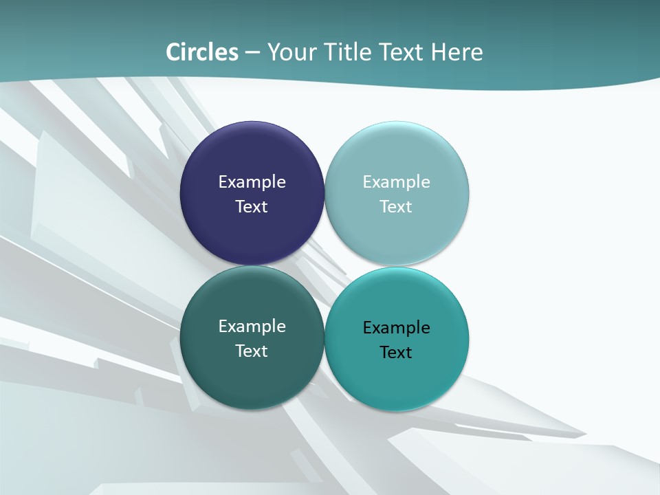 A Blue And White Abstract Powerpoint Presentation PowerPoint Template