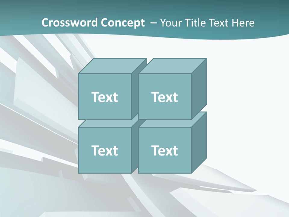 A Blue And White Abstract Powerpoint Presentation PowerPoint Template