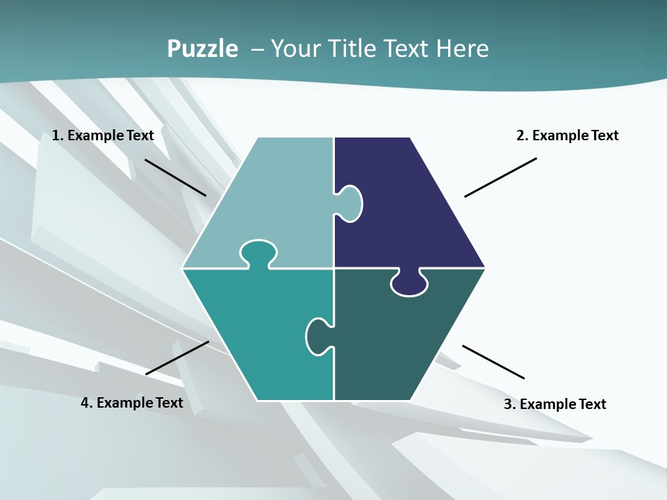 A Blue And White Abstract Powerpoint Presentation PowerPoint Template