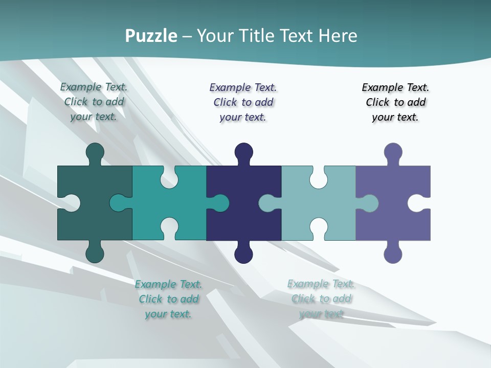 A Blue And White Abstract Powerpoint Presentation PowerPoint Template