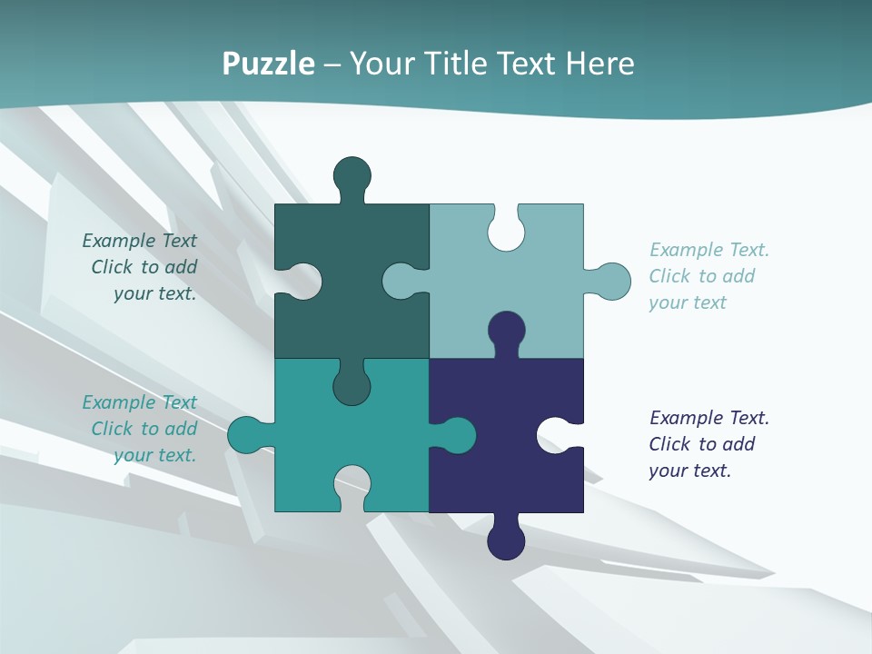 A Blue And White Abstract Powerpoint Presentation PowerPoint Template