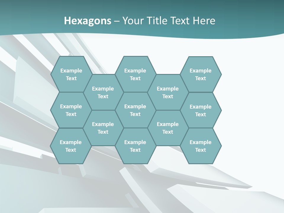 A Blue And White Abstract Powerpoint Presentation PowerPoint Template