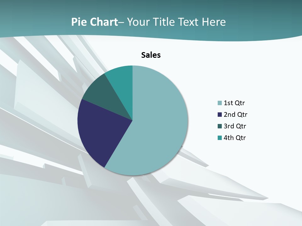A Blue And White Abstract Powerpoint Presentation PowerPoint Template