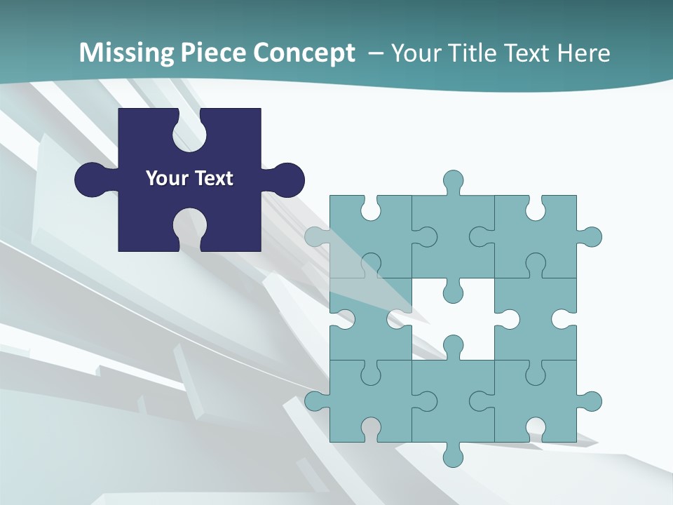 A Blue And White Abstract Powerpoint Presentation PowerPoint Template