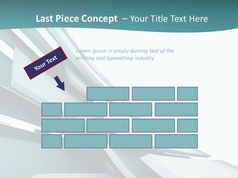 A Blue And White Abstract Powerpoint Presentation PowerPoint Template