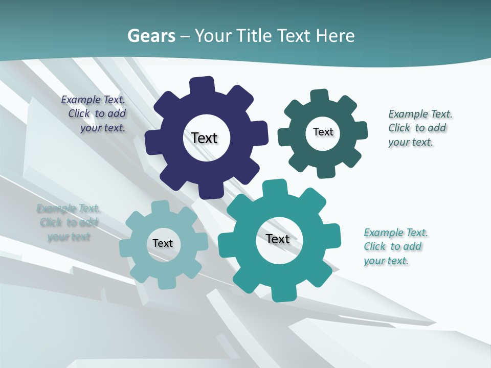 A Blue And White Abstract Powerpoint Presentation PowerPoint Template