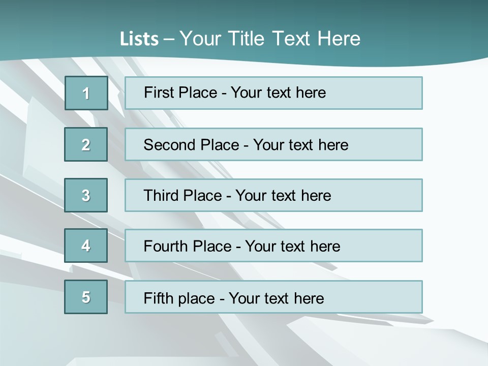 A Blue And White Abstract Powerpoint Presentation PowerPoint Template