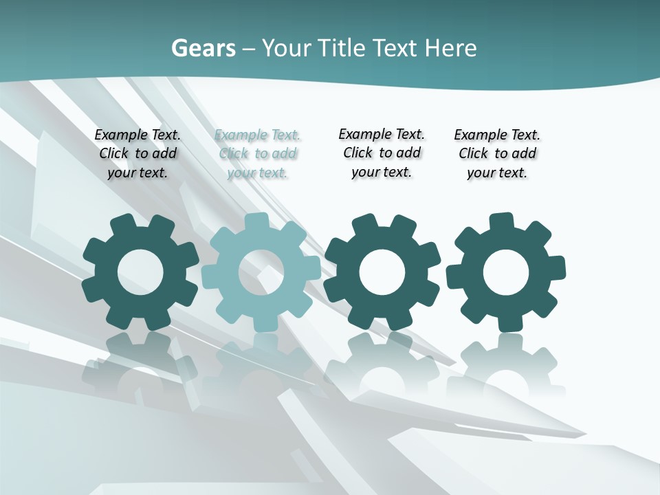 A Blue And White Abstract Powerpoint Presentation PowerPoint Template