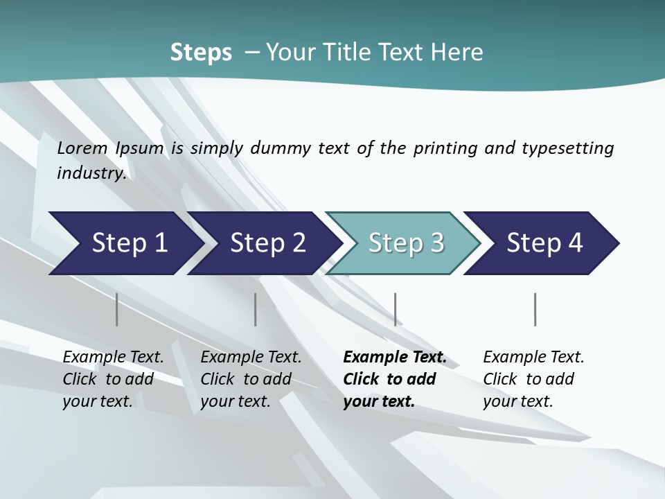 A Blue And White Abstract Powerpoint Presentation PowerPoint Template