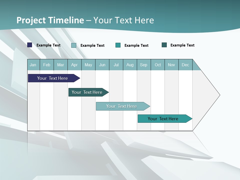 A Blue And White Abstract Powerpoint Presentation PowerPoint Template