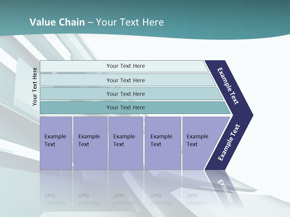 A Blue And White Abstract Powerpoint Presentation PowerPoint Template