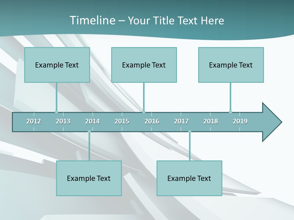 A Blue And White Abstract Powerpoint Presentation PowerPoint Template