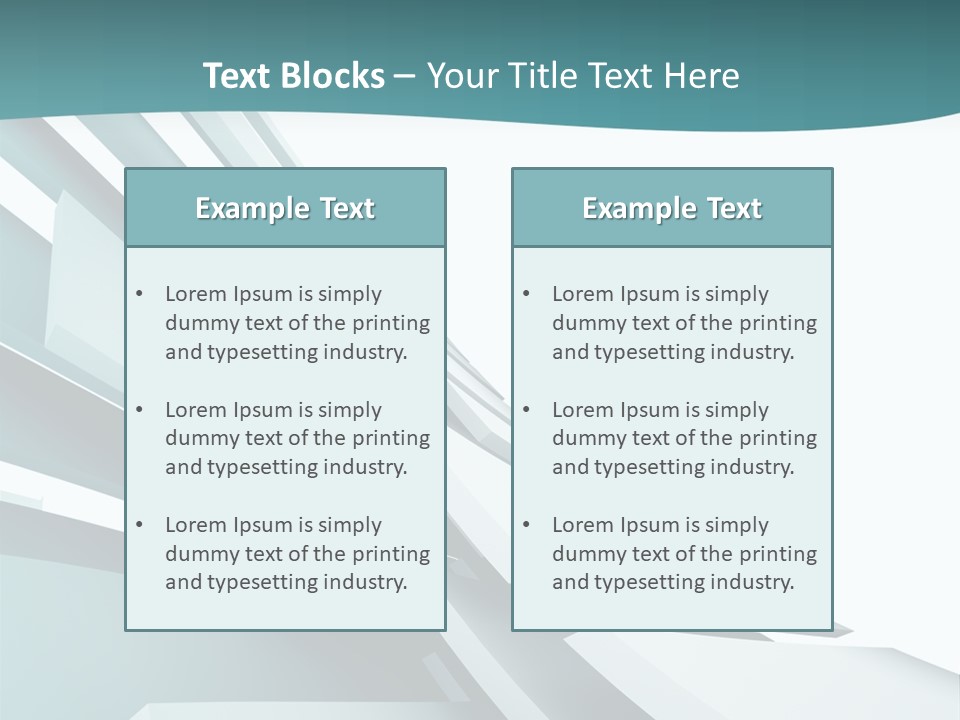 A Blue And White Abstract Powerpoint Presentation PowerPoint Template