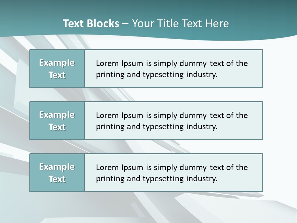 A Blue And White Abstract Powerpoint Presentation PowerPoint Template