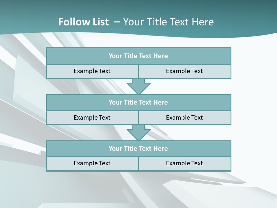 A Blue And White Abstract Powerpoint Presentation PowerPoint Template