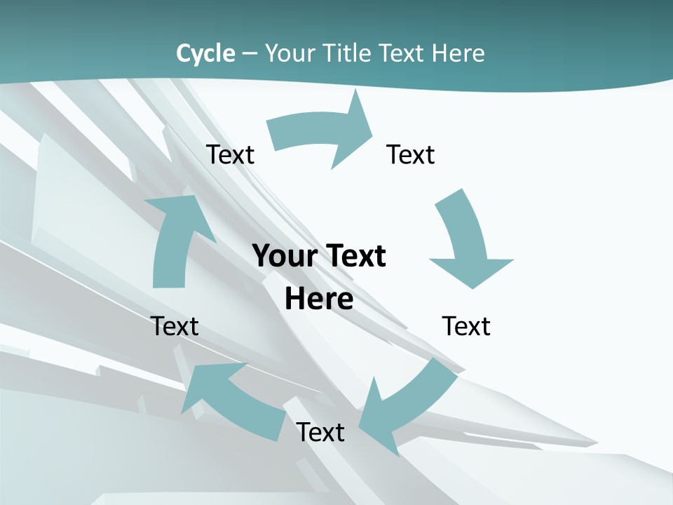 A Blue And White Abstract Powerpoint Presentation PowerPoint Template