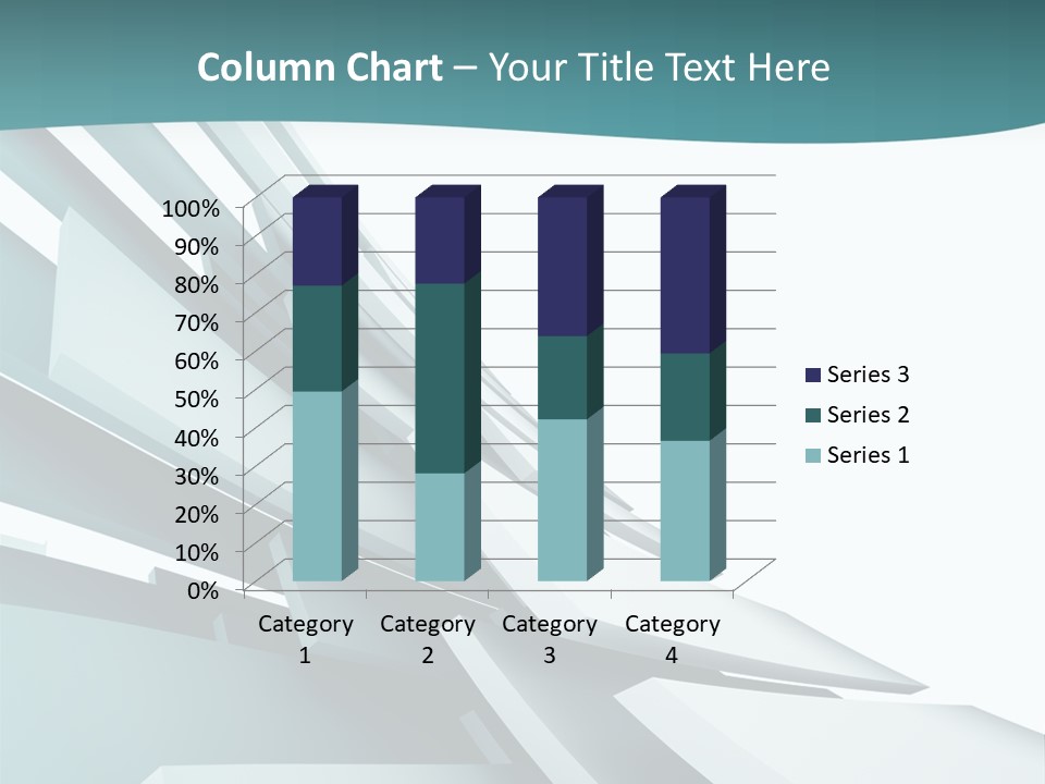 A Blue And White Abstract Powerpoint Presentation PowerPoint Template