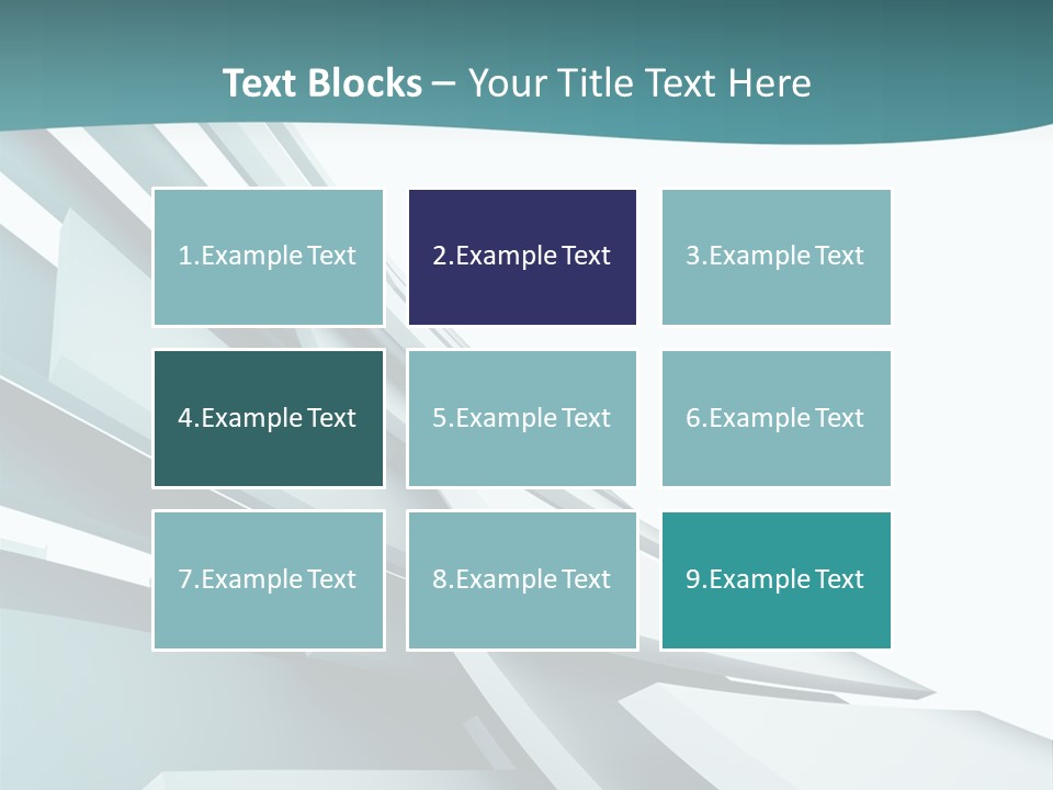 A Blue And White Abstract Powerpoint Presentation PowerPoint Template