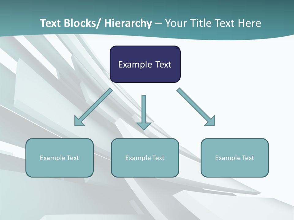 A Blue And White Abstract Powerpoint Presentation PowerPoint Template