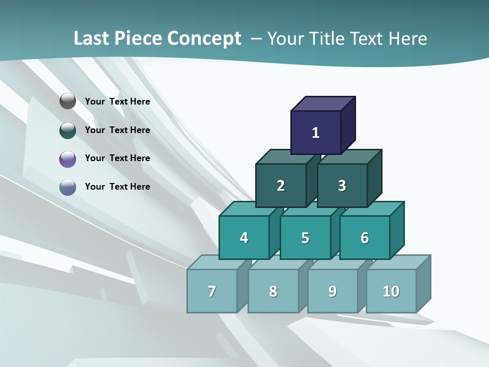 A Blue And White Abstract Powerpoint Presentation PowerPoint Template