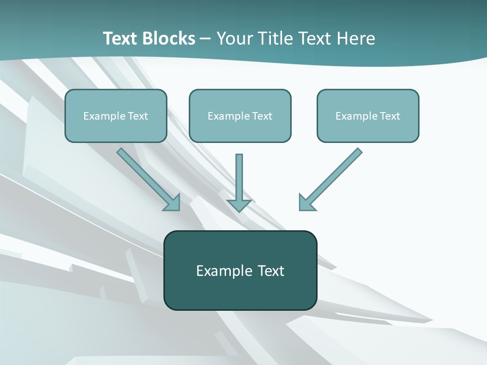 A Blue And White Abstract Powerpoint Presentation PowerPoint Template