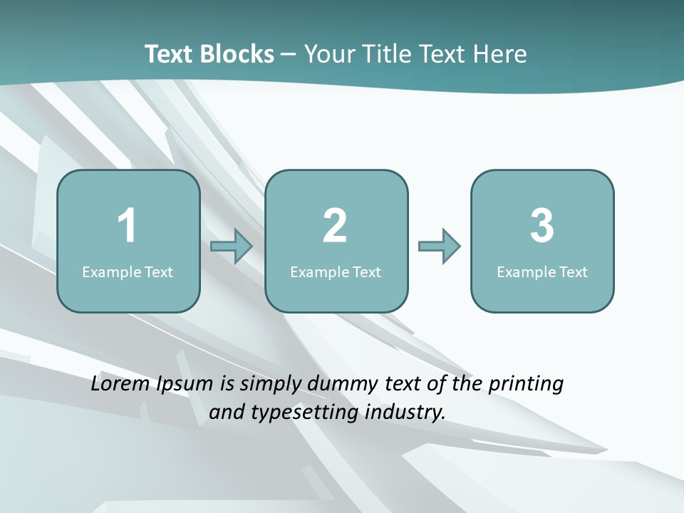 A Blue And White Abstract Powerpoint Presentation PowerPoint Template
